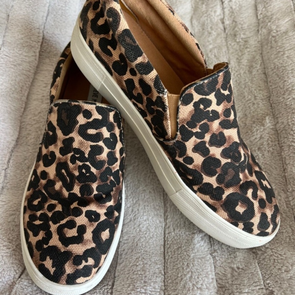 Steve Madden Animal Print Slip-On Shoes